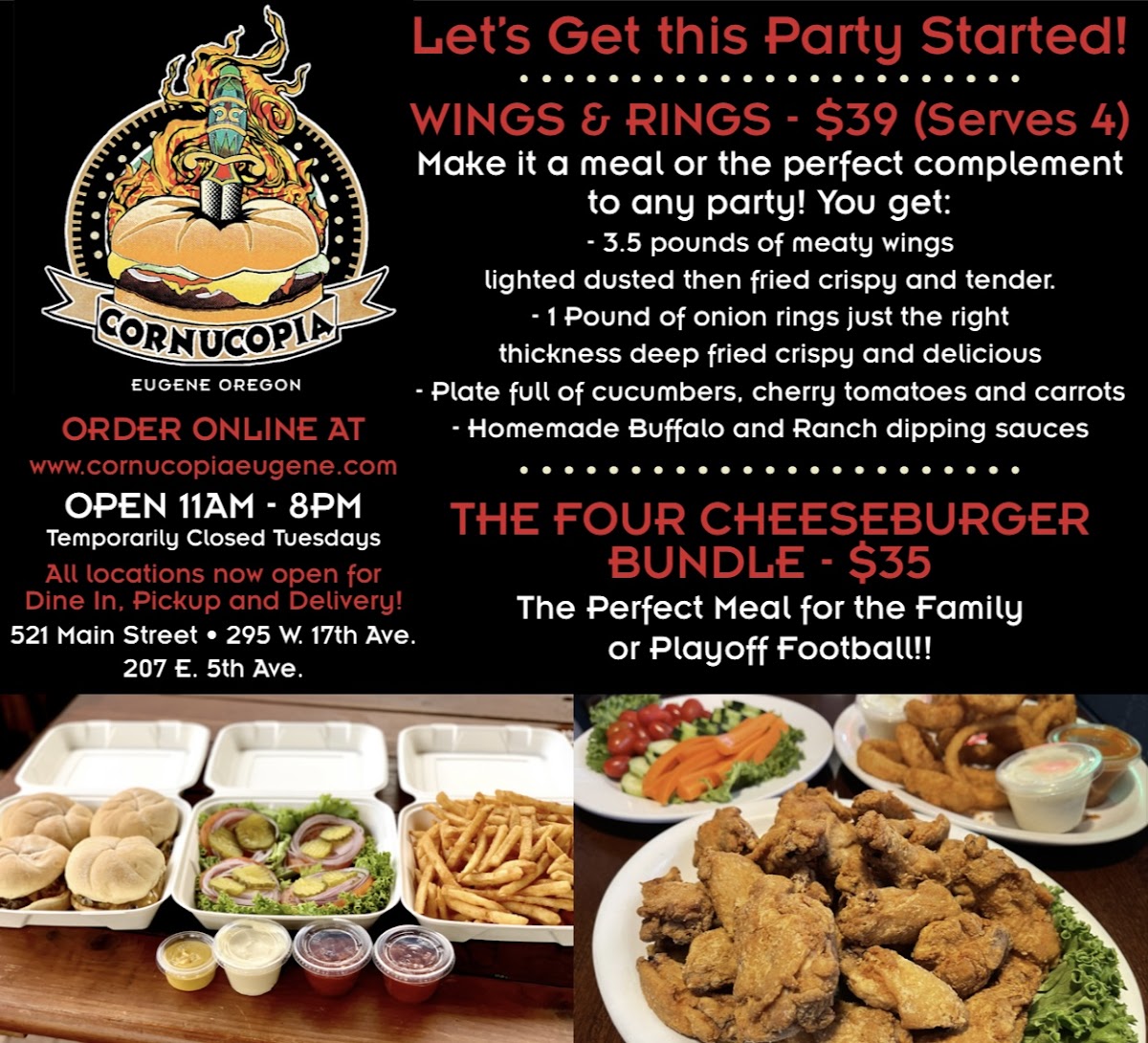 Cornucopia Restaurant Menu - Image 2